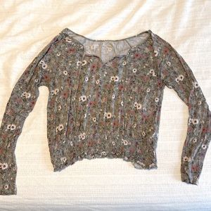 American Eagle Soft & Sexy Floral Shirt